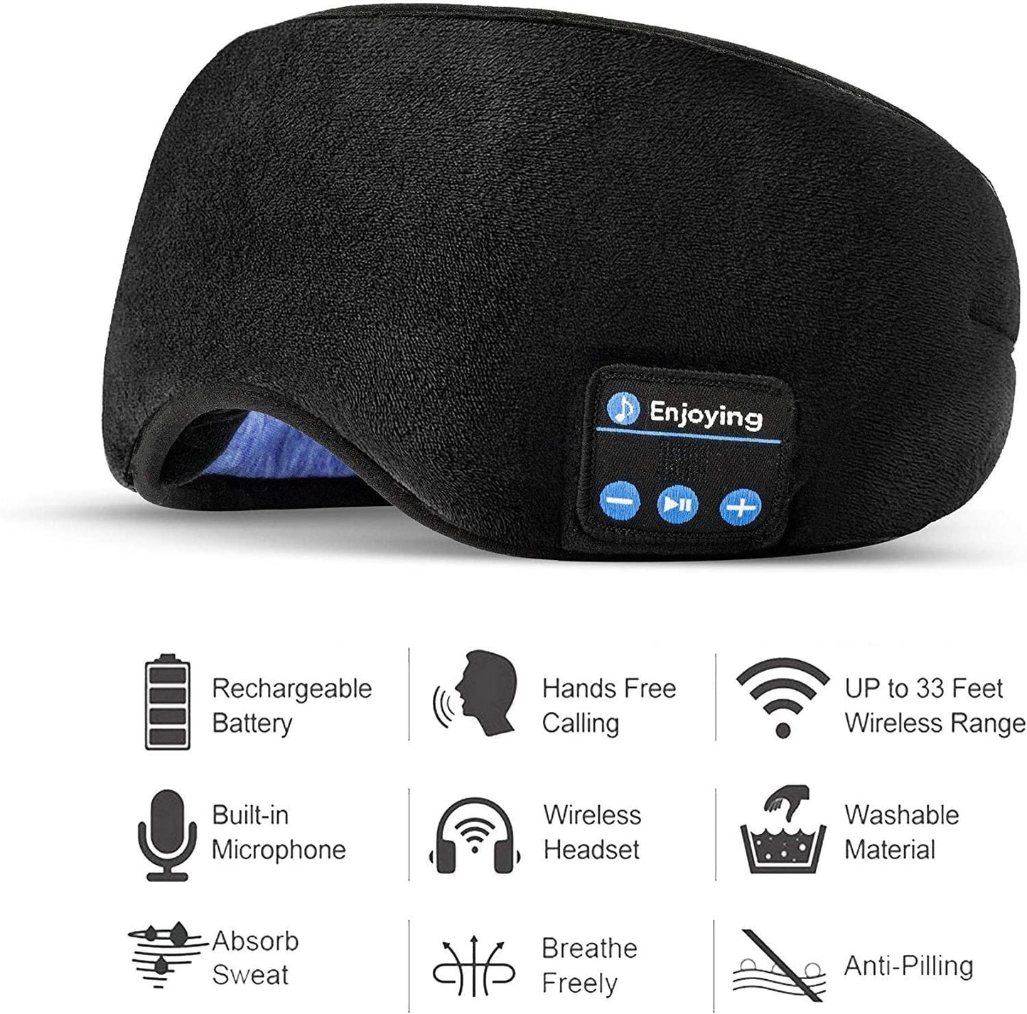 SleepTune™ Wireless Bluetooth Eye Mask With Music