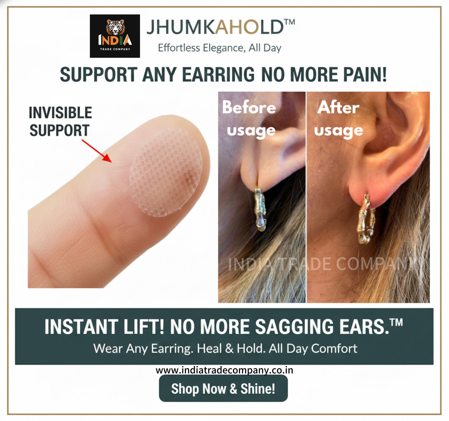 JhumkaHold™ - Patches (100 PCS)